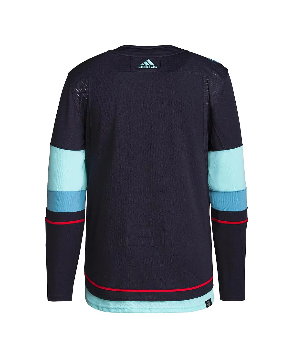 Мужская футболка Adidas темно-синего цвета Seattle Kraken Home Authentic Primegreen
