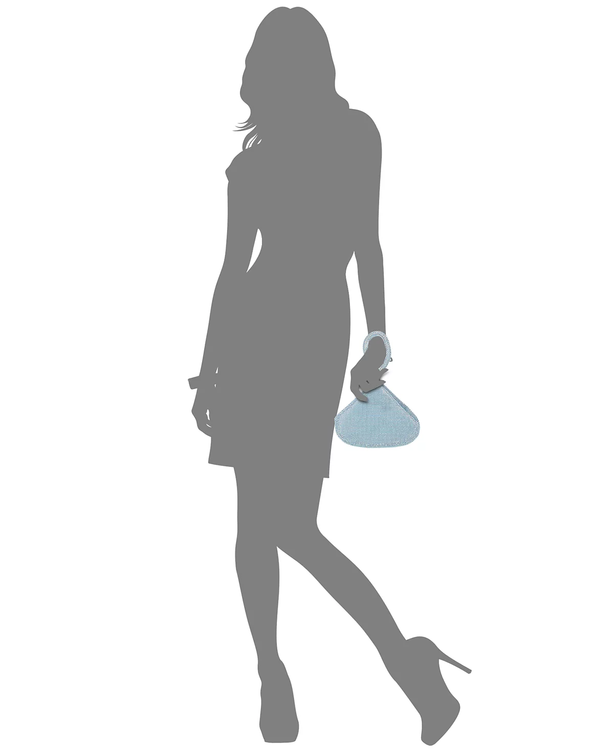 INC International Concepts Doris Sparkle Mesh Pouch Created for Macys 5990₽