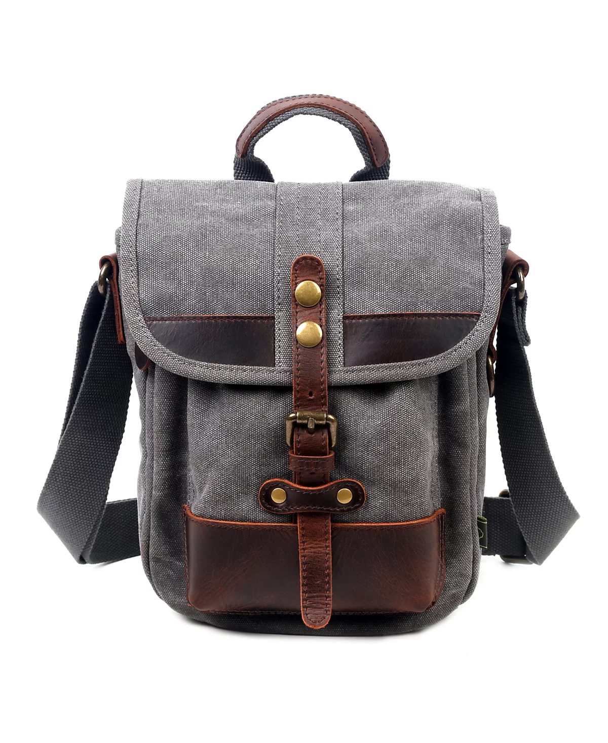 TSD BRAND Valley Trail Canvas Messenger Bag