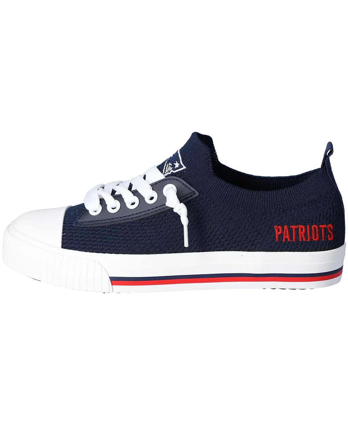 Womens FOCO New England Patriots Knit Canvas Fashion Sneakers 13290₽