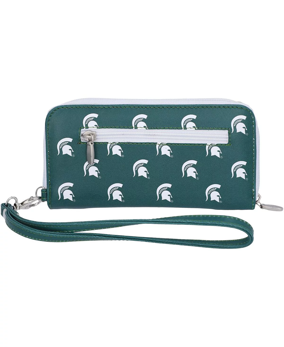 Womens Michigan State Spartans Zip-Around Wristlet Wallet 7790₽