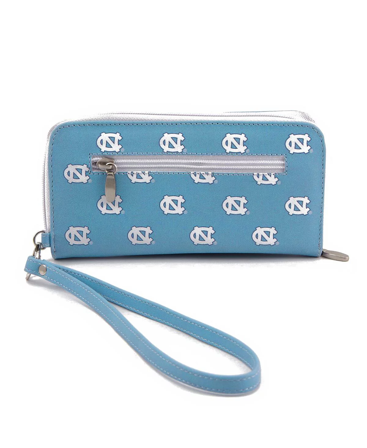 Womens North Carolina Tar Heels Zip-Around Wristlet Wallet 7790₽