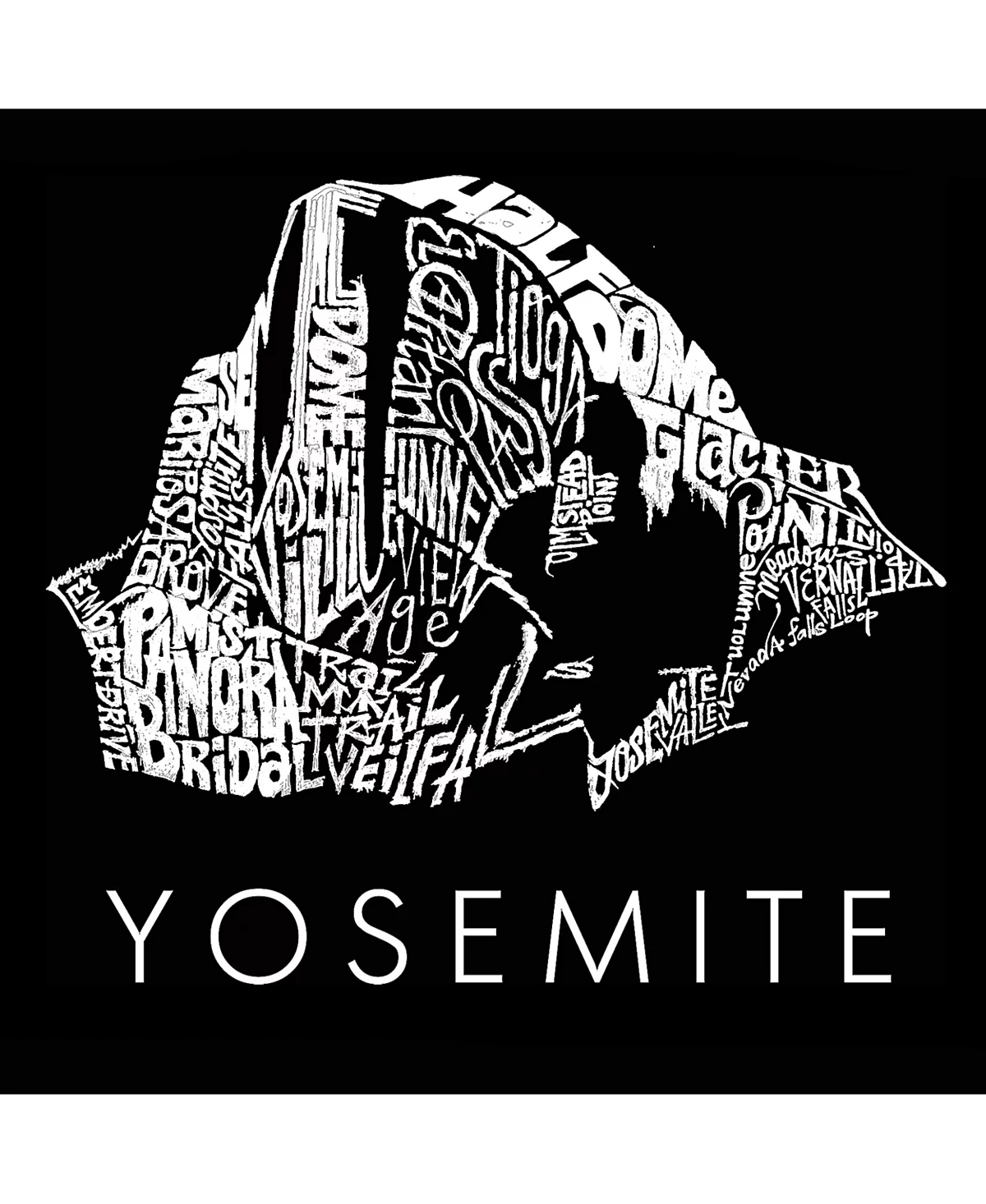 Yosemite - Большая сумка в стиле Word Art 3090₽