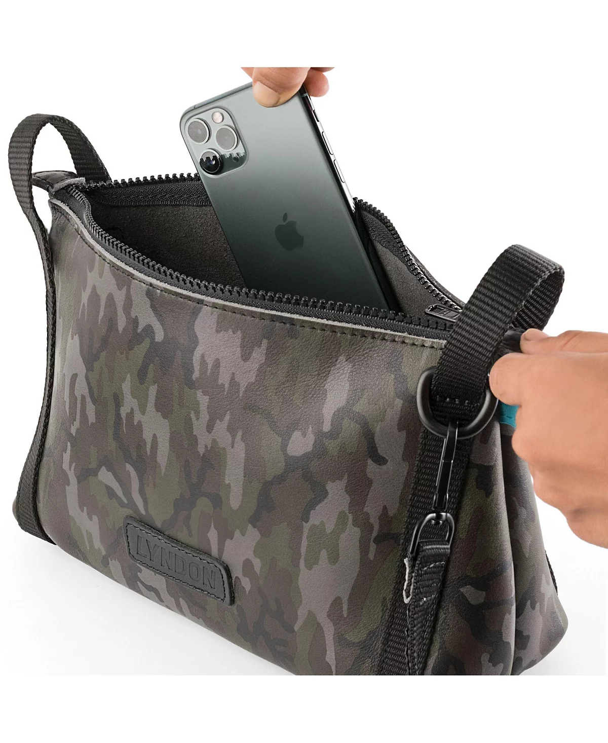 Кожаная сумка через плечо, XBody от Lyndon