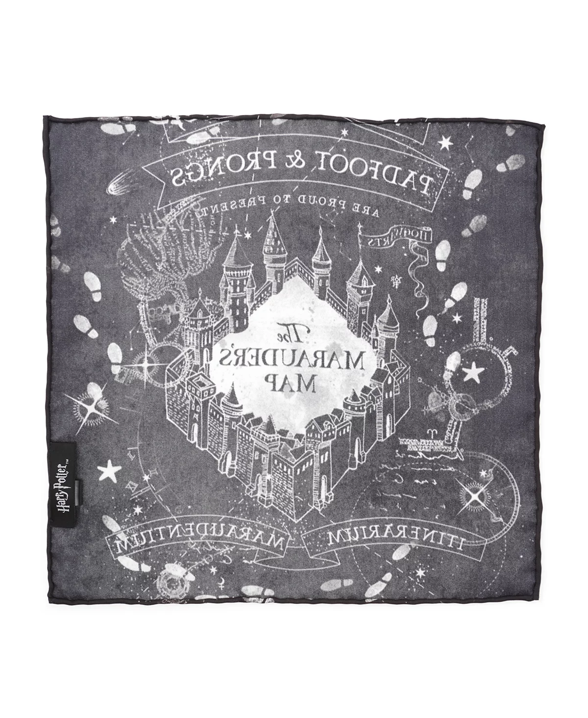 Harry Potter Mens Marauders Map Pocket Square 6690₽