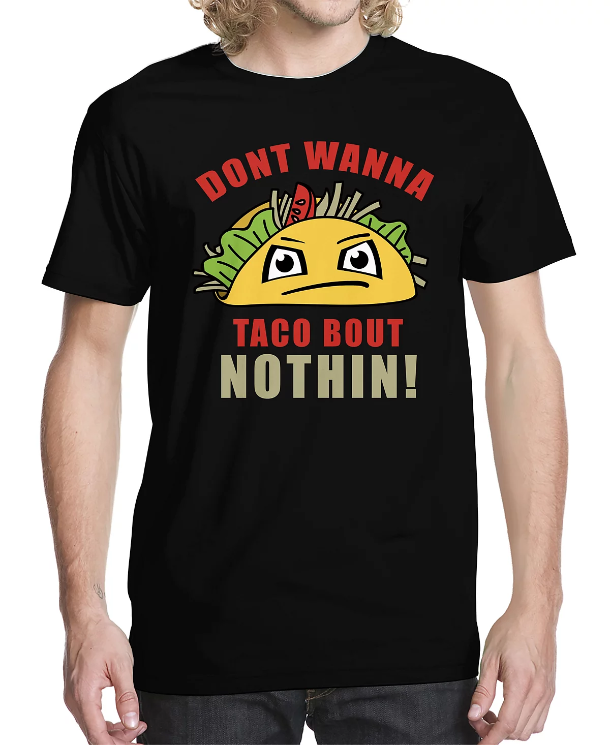 Mens Taco Bout Nothing Graphic T-shirt 4790₽