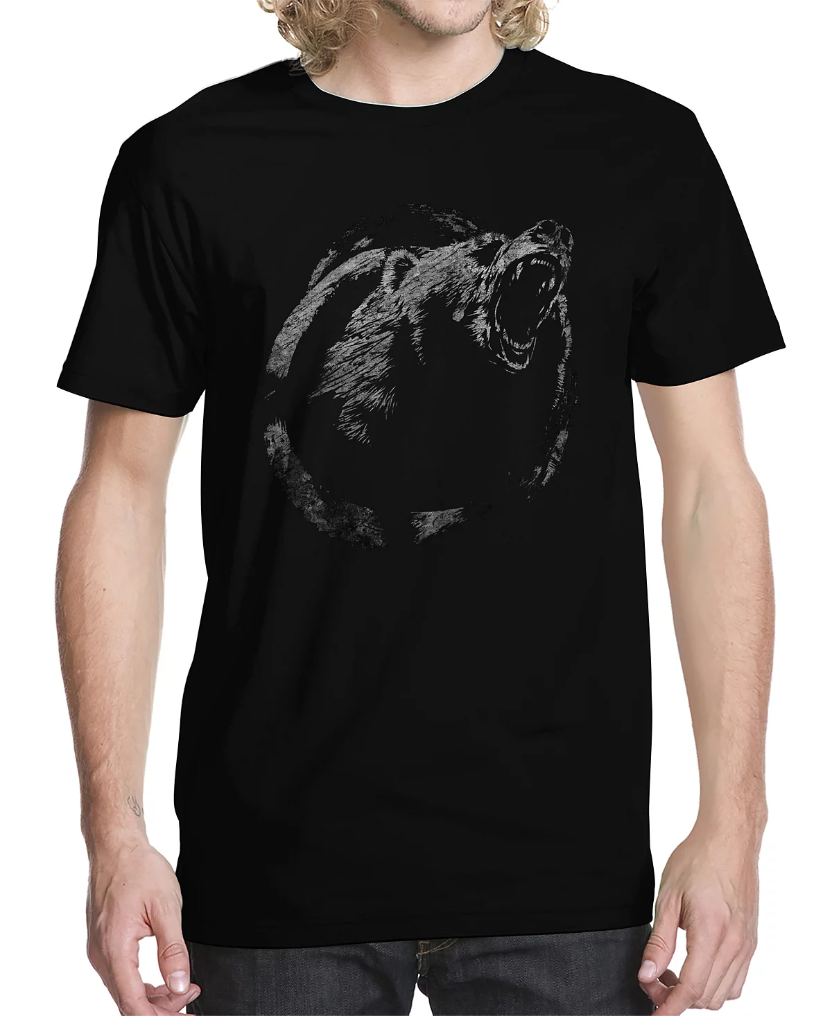 Mens Bear Graphic T-shirt 4790₽