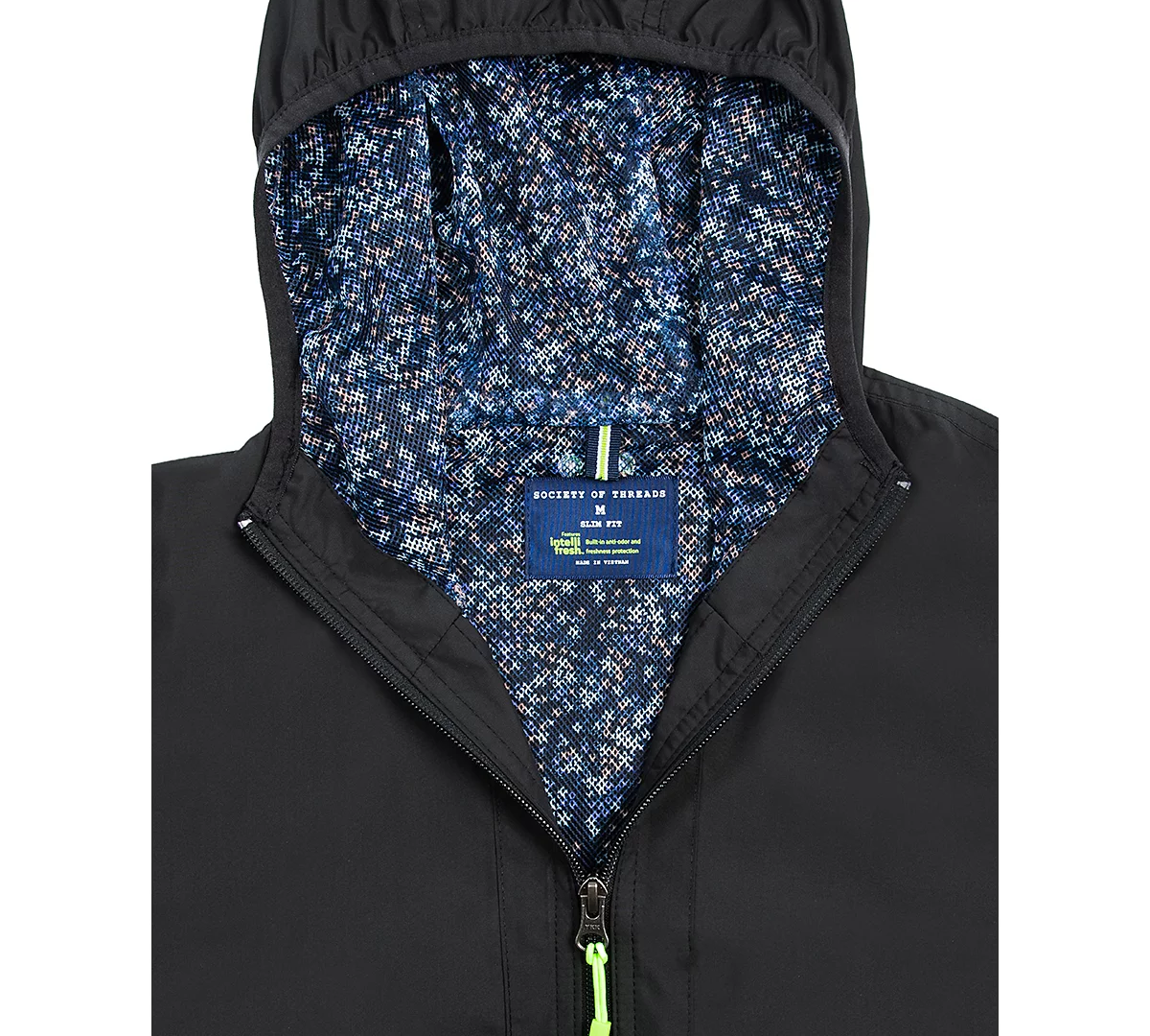 Society of Threads Mens Slim-Fit Solid Windbreaker 22690₽