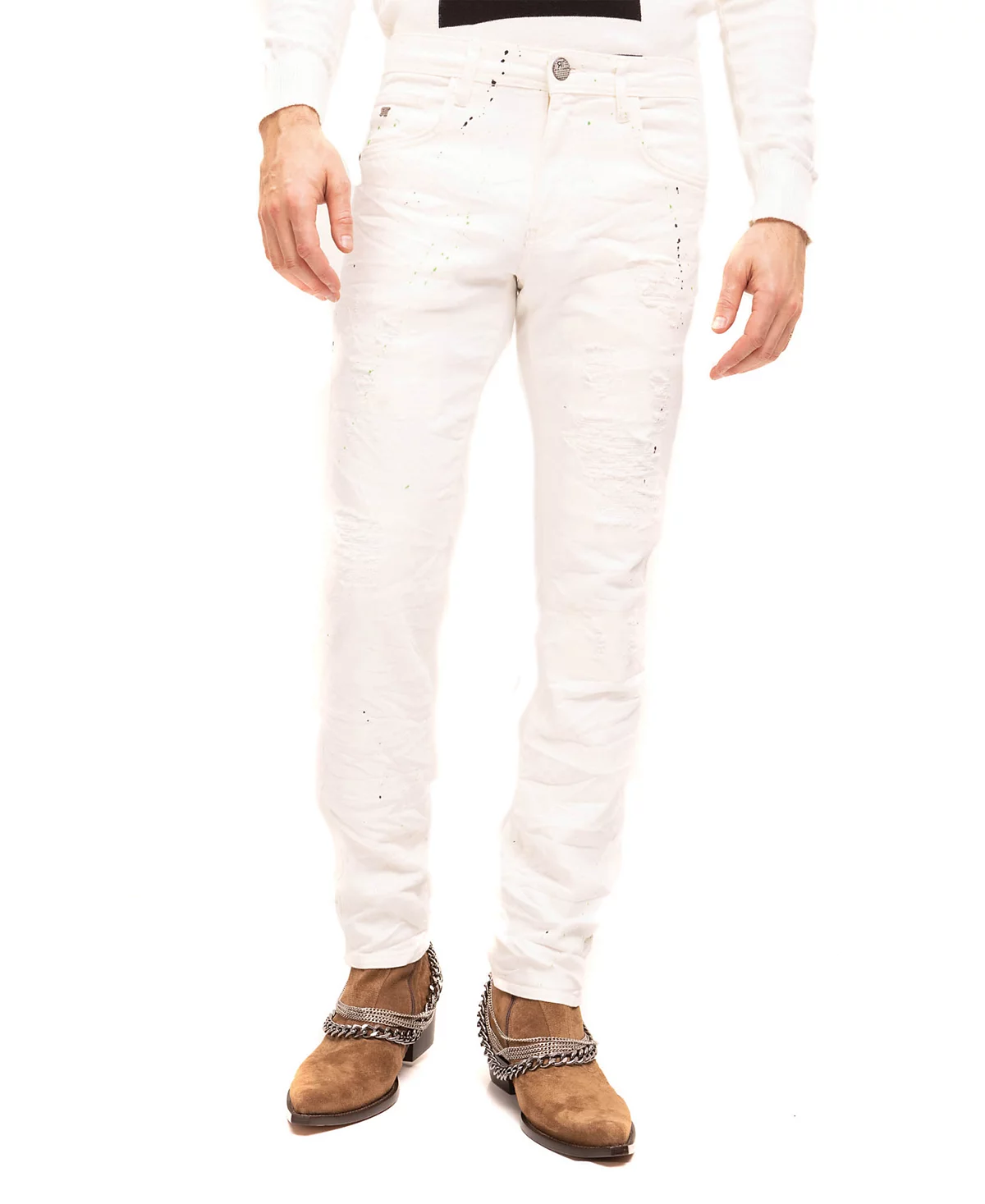 RON TOMSON Mens Modern Painted Denim Jeans 30490₽