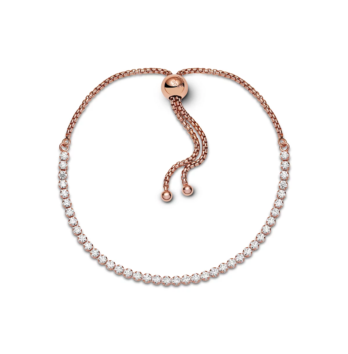 Pandora Gold-Plated Sparkling Slider Tennis Bracelet 21890₽