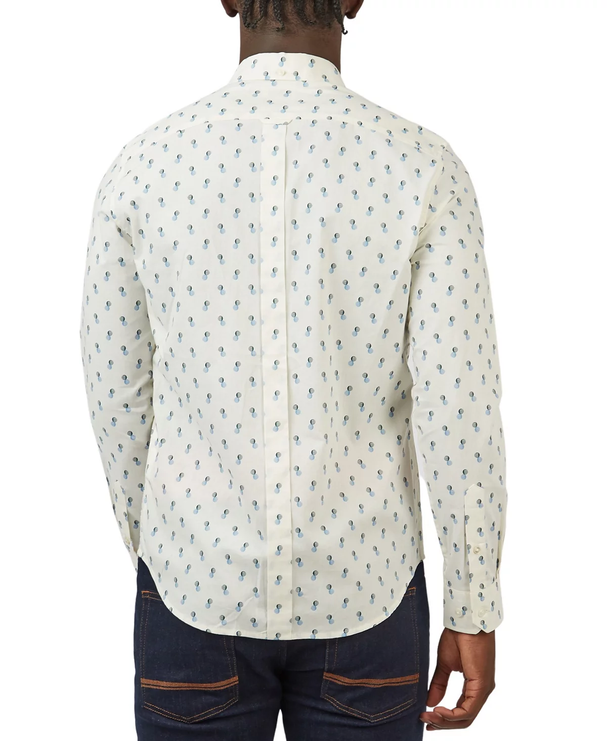 Ben Sherman Mens Regular-Fit Spot-Print Shirt 18790₽