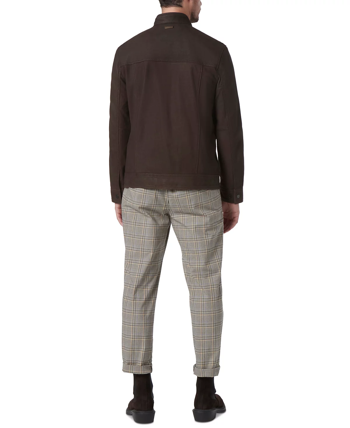 Marc New York Mens Norworth Sueded Finish Leather Racer Jacket 123690₽