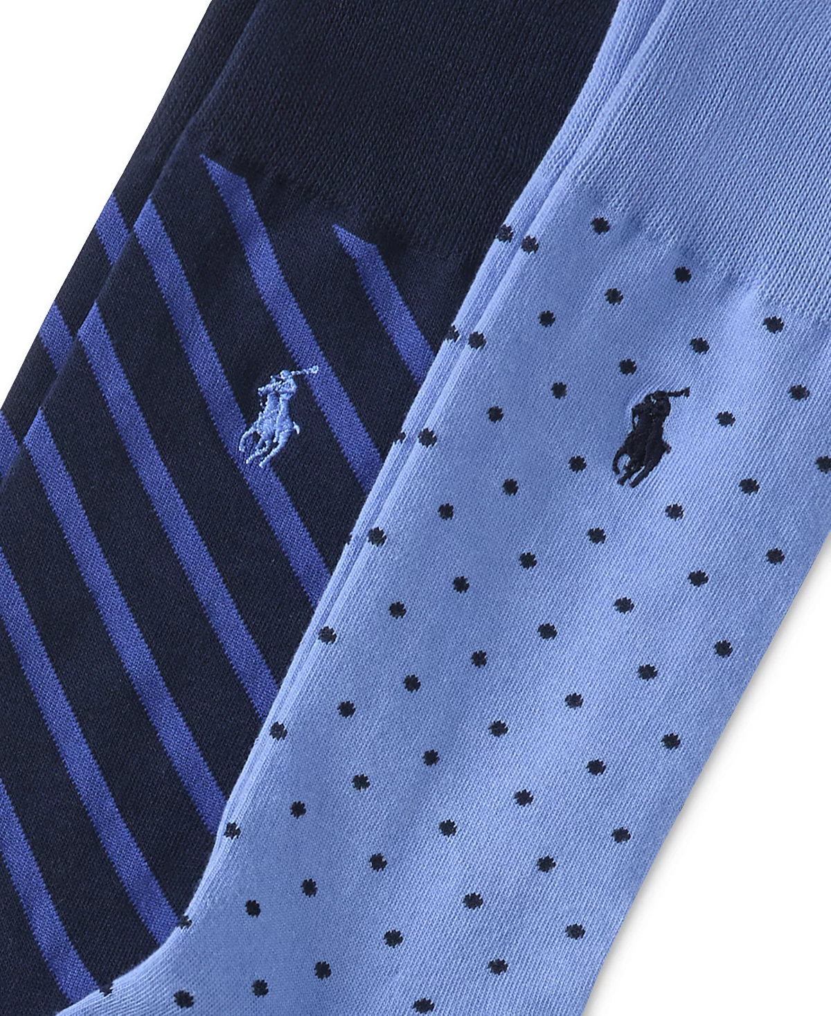 Мужские носки Polo Ralph Lauren в горошек и полоску, 2 упаковки