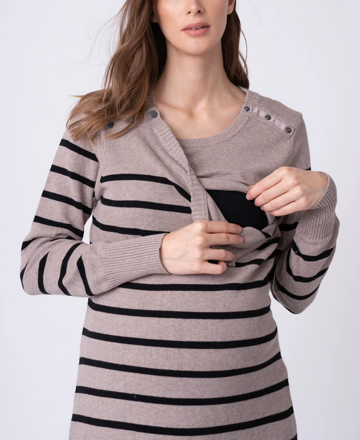 Seraphine Womens Maternity Nursing Sweater Dress 8590₽