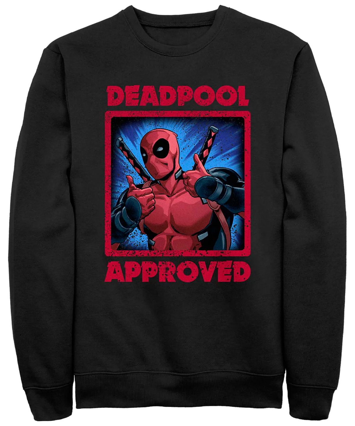 Fifth Sun Mens Deadpool Approved Crew Fleece Pullover 8590₽