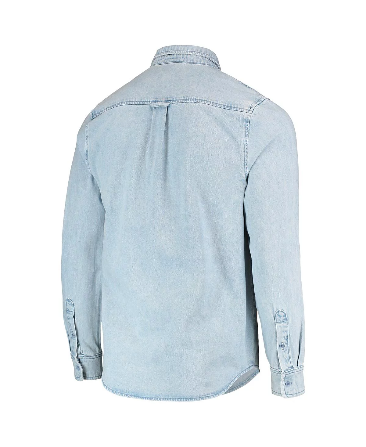 Men's The Wild Collective Blue LAFC Denim Button-Down Long Sleeve Shirt