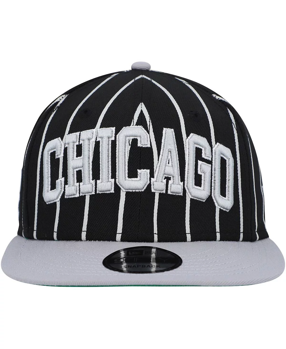 Mens New Era Black Gray Chicago White Sox City Arch 9FIFTY Snapback Hat 6090₽
