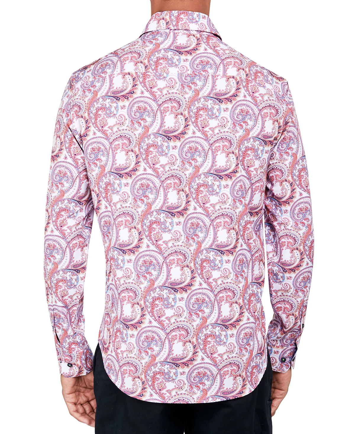 Society of Threads Mens Regular-Fit Non-Iron Performance Stretch Paisley-Print Button-Down Shirt 15090₽
