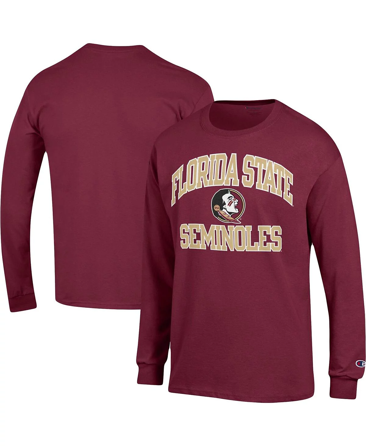 Мужская футболка с длинным рукавом Champion Garnet Florida State Seminoles High Motor от Champion Garnet