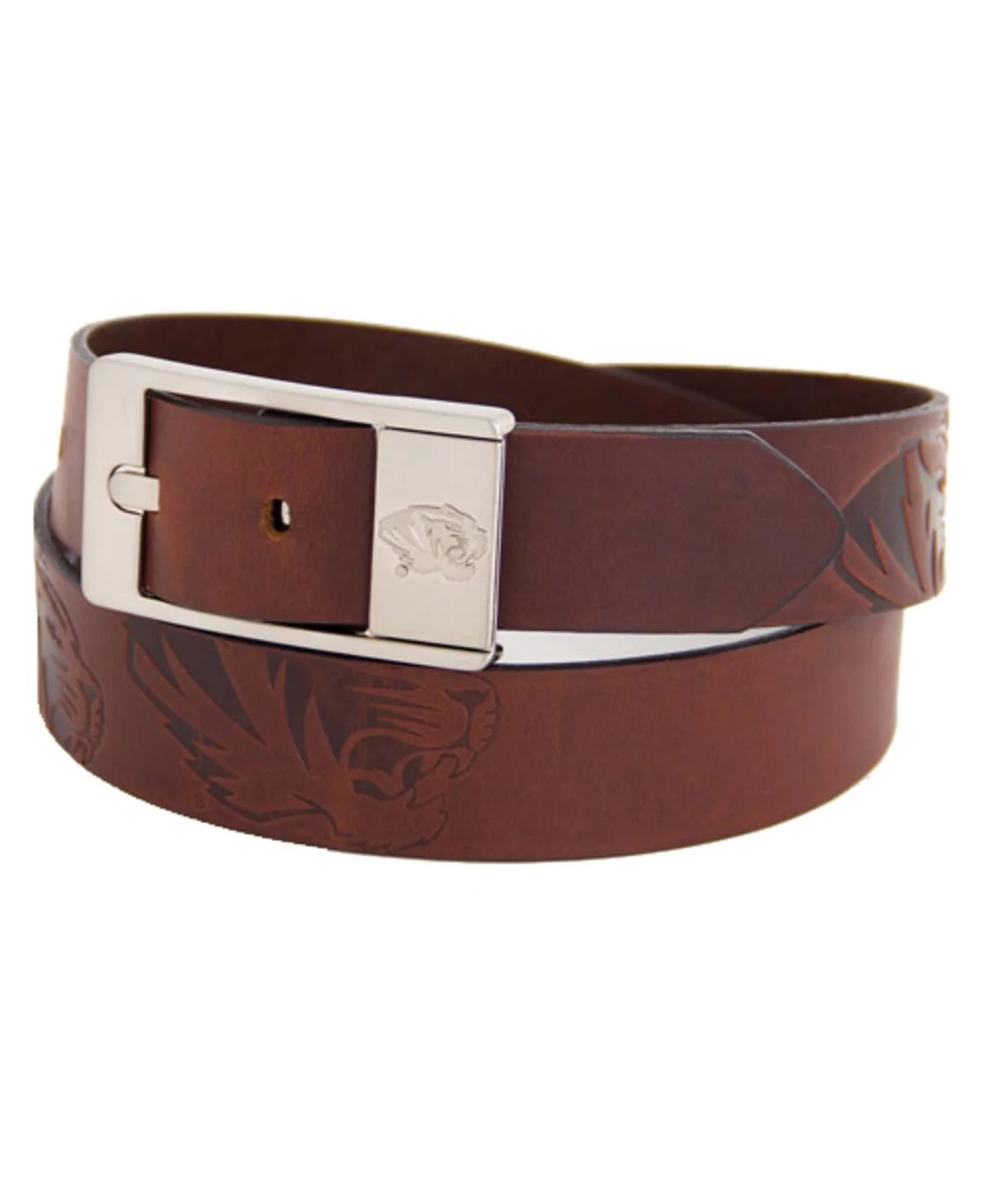 Mens Missouri Tigers Brandish Leather Belt - Brown 6290₽
