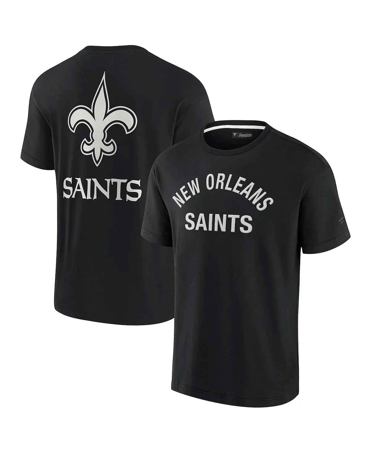 Мужская и женская фирменная черная футболка Fanatics New Orleans Saints Super Soft с коротким рукавом от Fanatics 7790₽