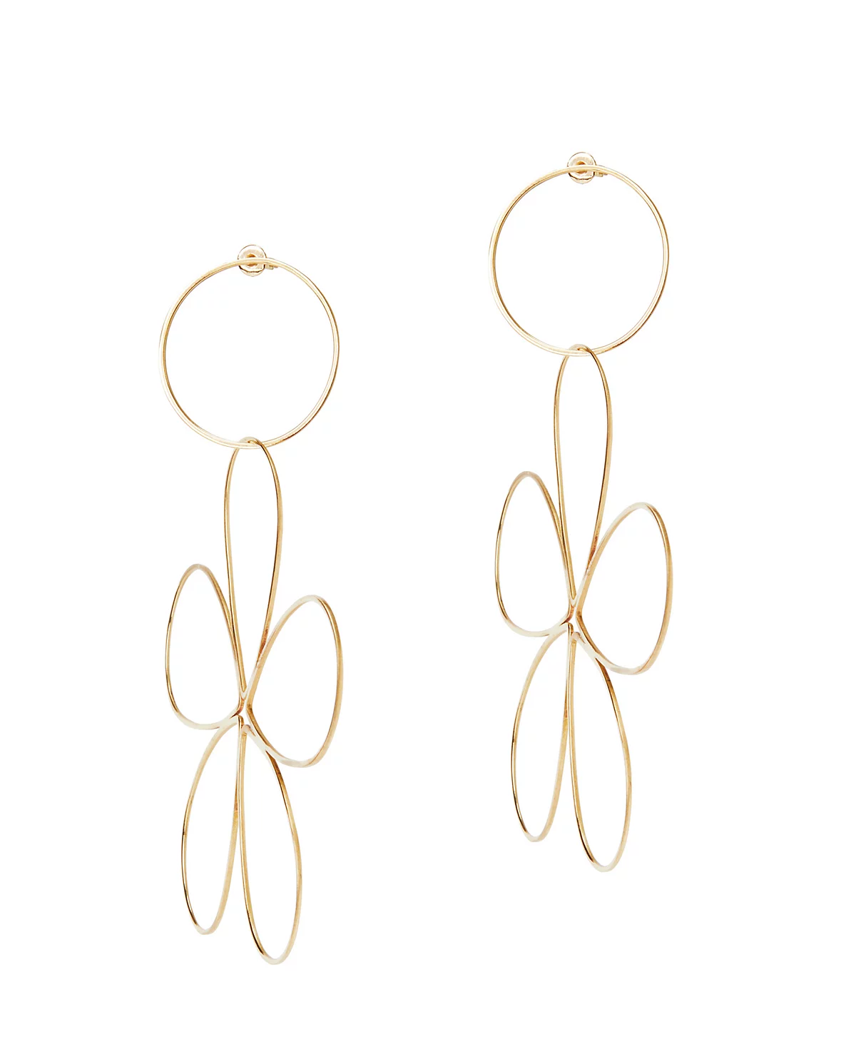 Серьги с космическим цветком Amorcito