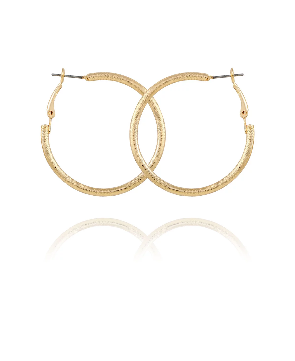 Женская текстурированная серьга-обруч T Tahari