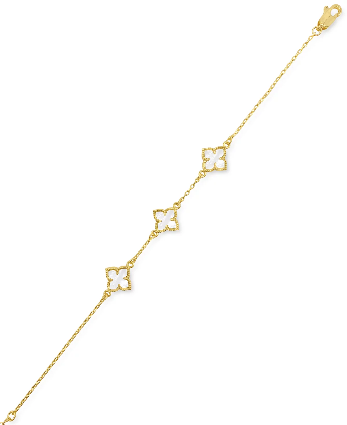 Браслет в виде цветка из белого перламутра 4690₽