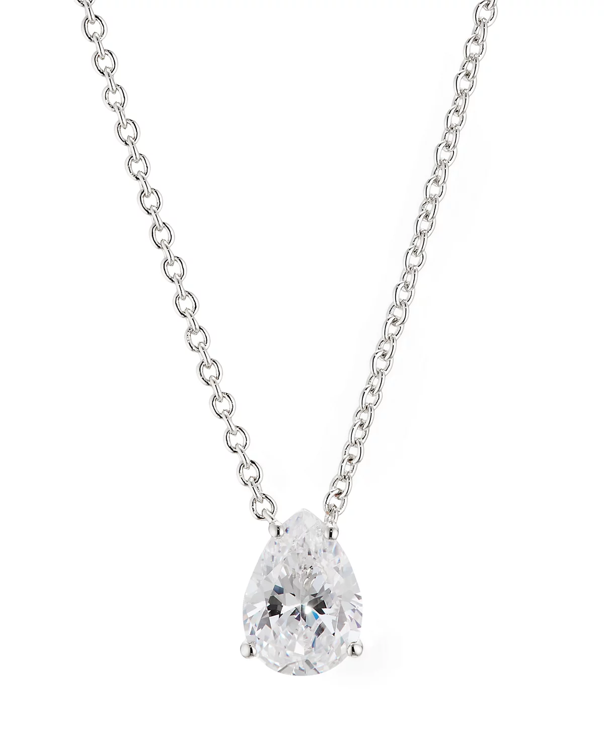 Колье Eliot Danori Pear с кубическим цирконием в форме груши, удлинитель 16 дюймов + 2 дюйма, создано для Macy's