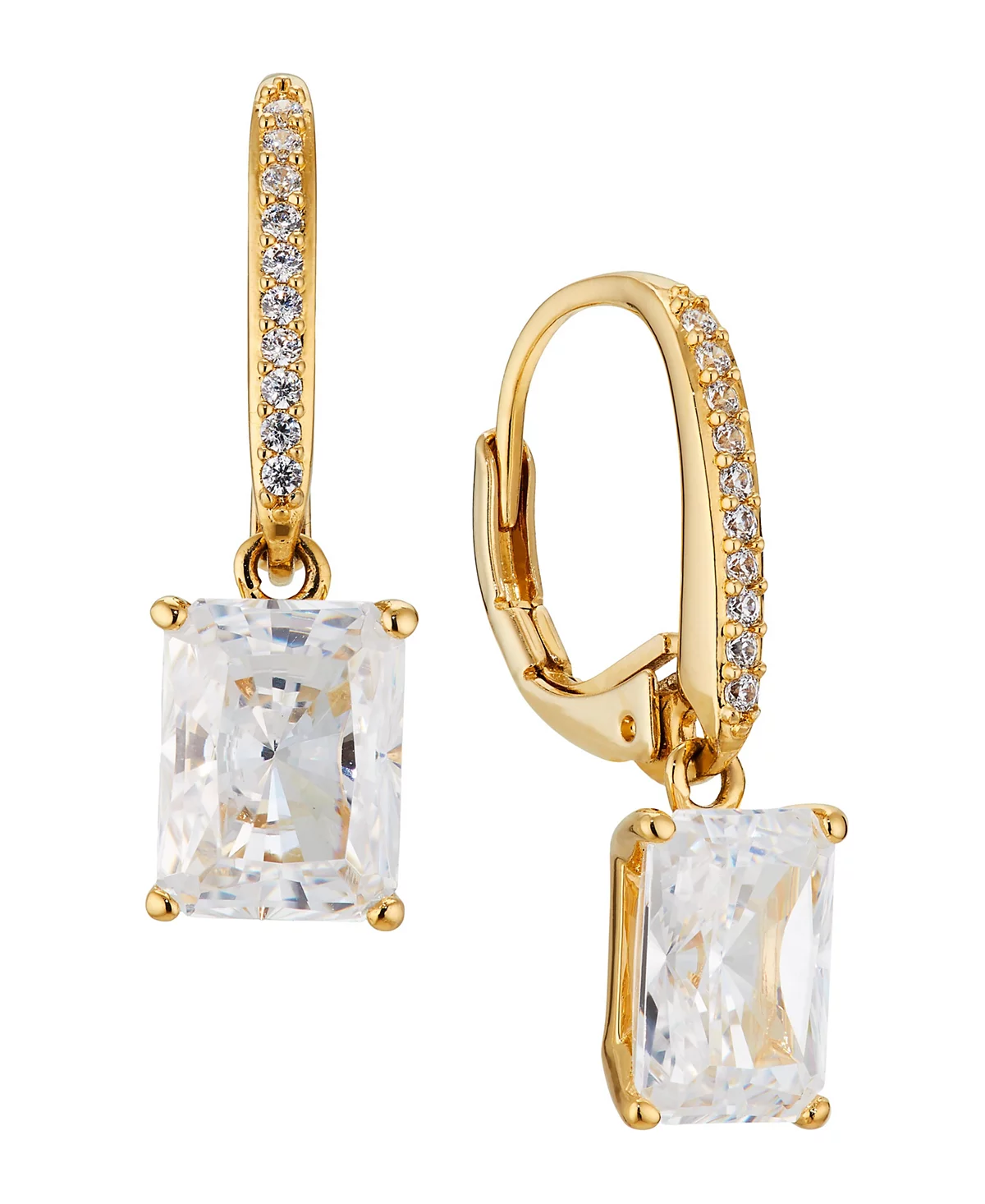 Изумрудная серьга Eliot Danori с фианитами, созданная для Macy's