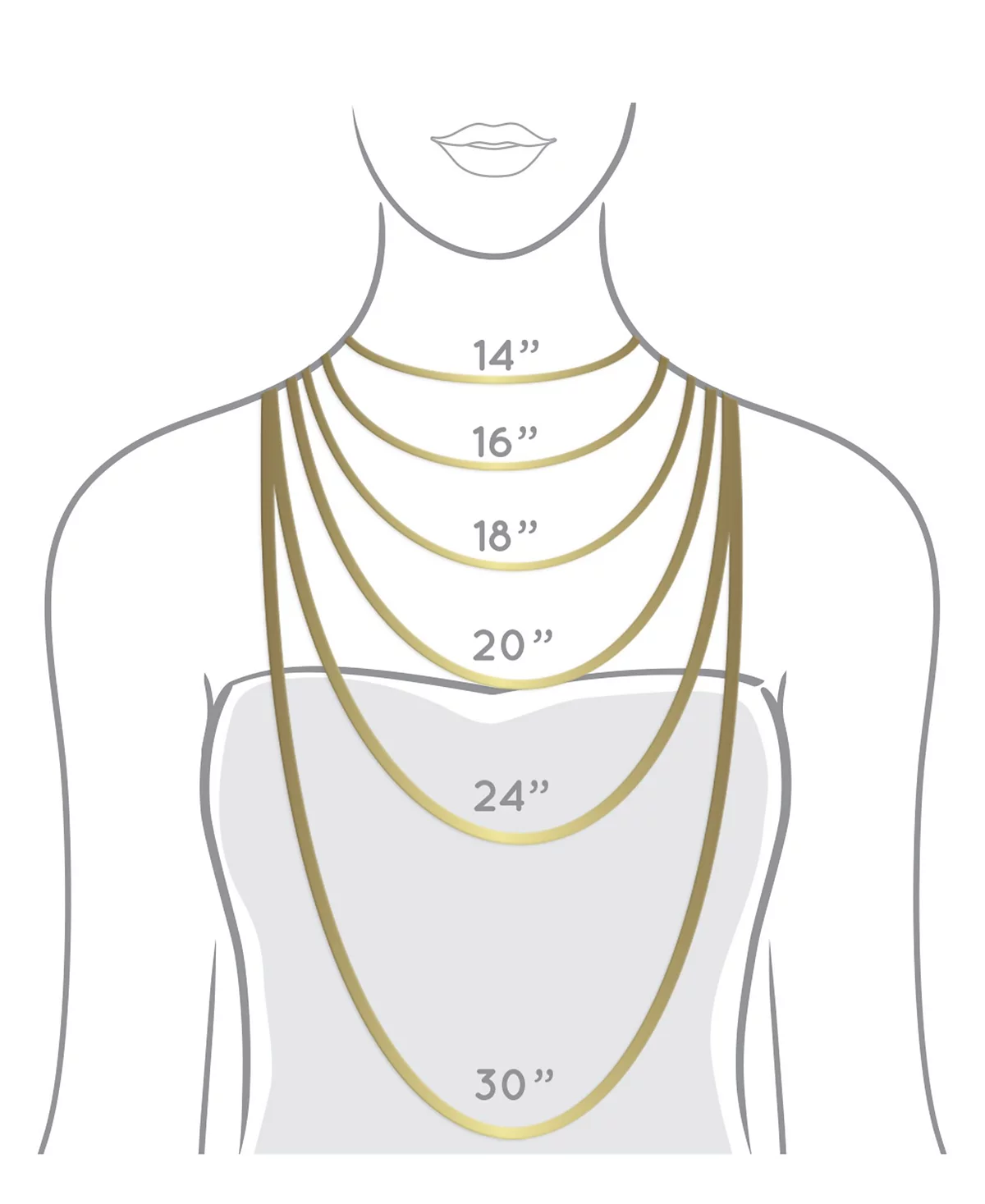 Набор многослойных колье-цепочек со вспышкой из 14-каратного золота состоящий из 3 частей 5690₽