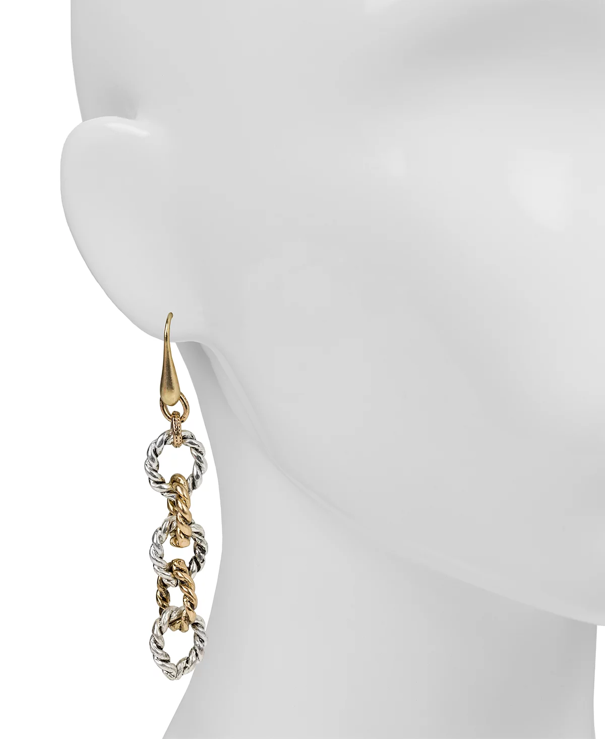 Серьги-капли с веревочным кольцом Патриции Нэш
