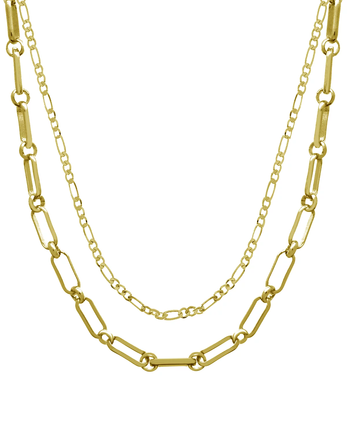 А теперь это многослойное ожерелье-удлинитель длиной 1525 дюйма и 175 дюйма 2 дюйма с позолоченной многослойной цепочкой 7990₽