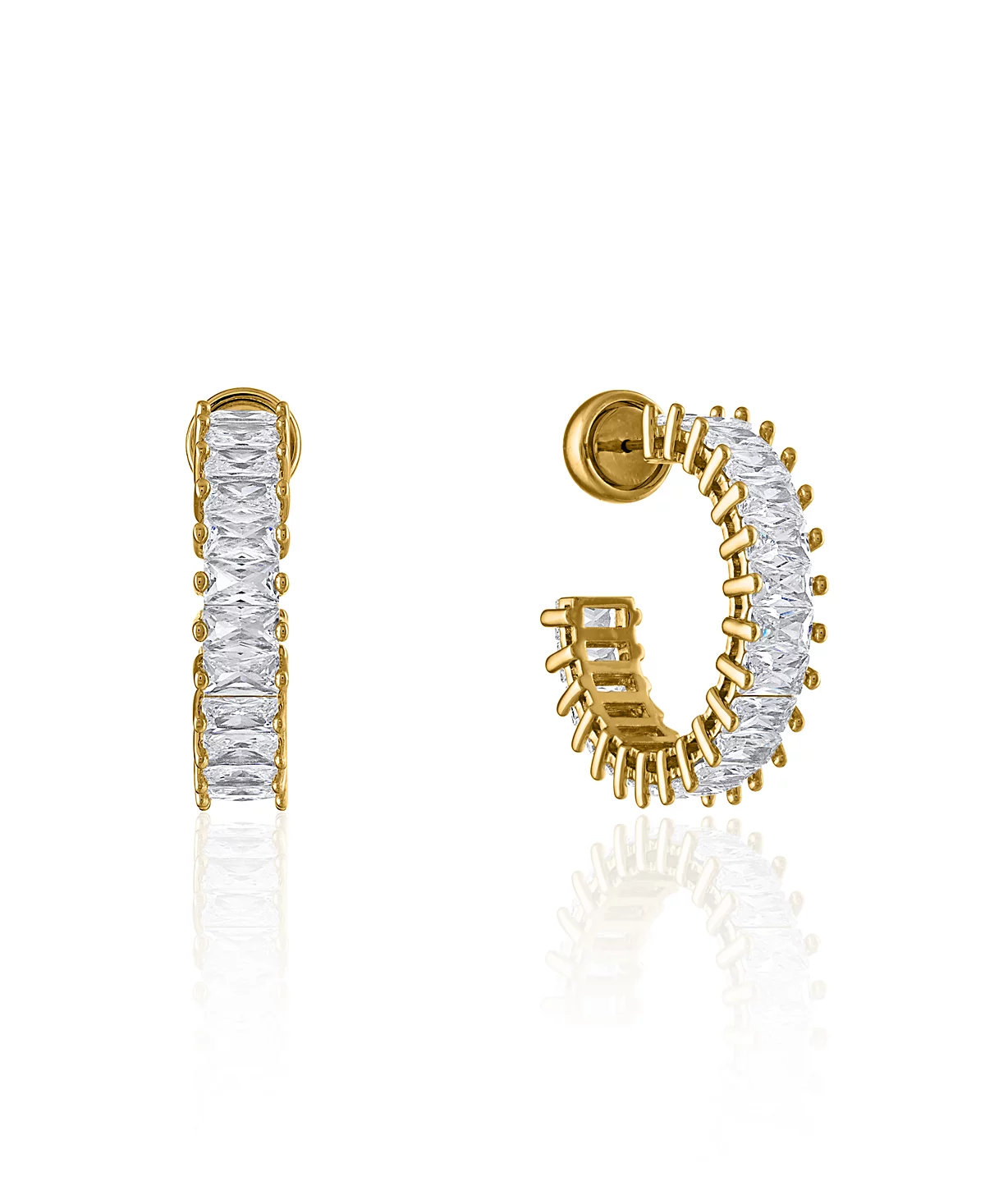 Женские серьги-кольца Sadie из латуни с позолотой 18 карат от OMA THE LABEL