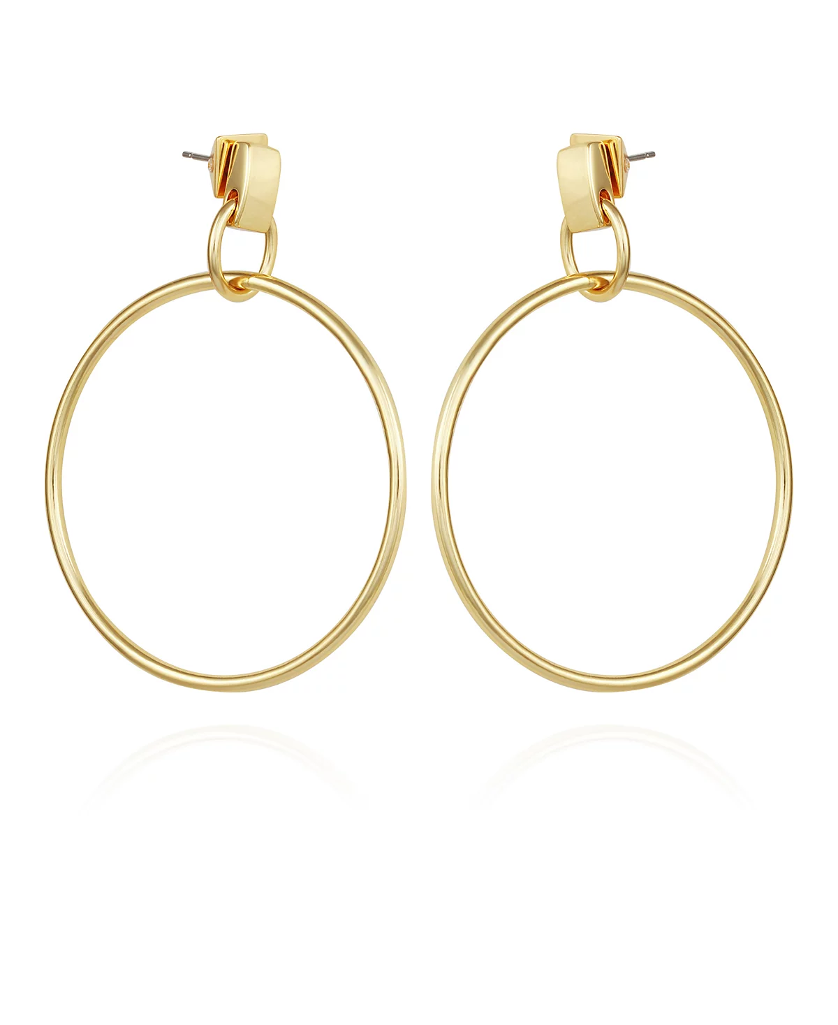 Золотые серьги-кольца-капли Vince Camuto 5690₽