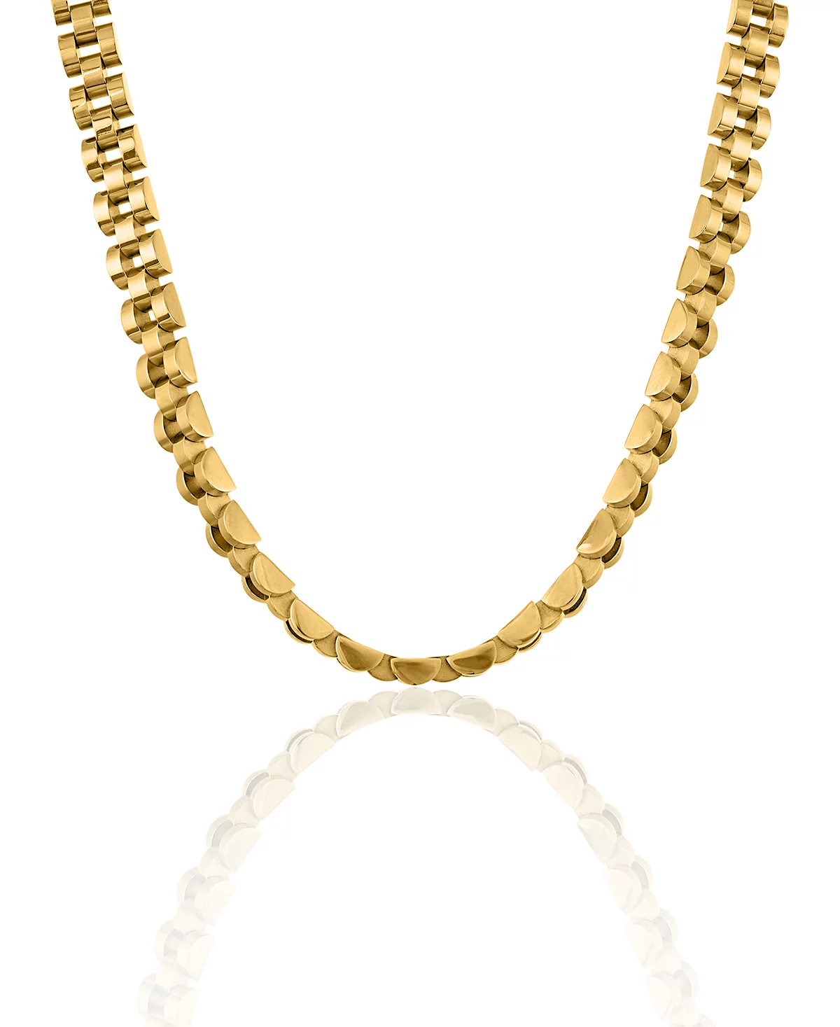 Колье OMA THE LABEL с часами из латуни, покрытой 18-каратным золотом