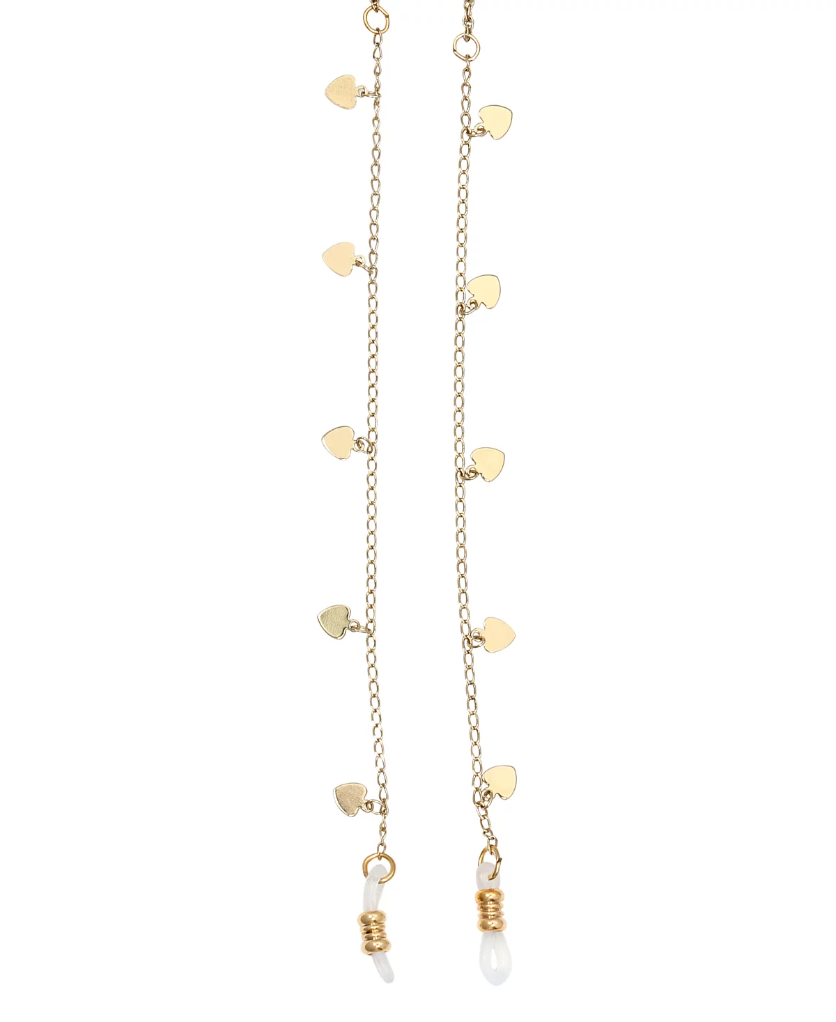 Держатель для очков с подвесками в виде сердечка золотого цвета 2028 года выпуска