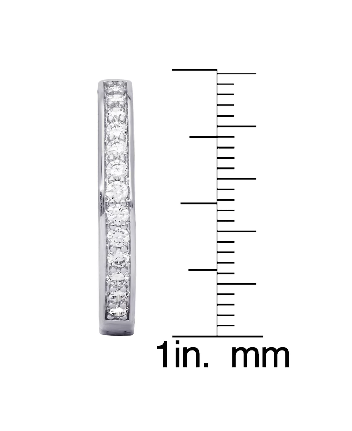 Круглые серьги-кольца Macys с покрытием из кубического циркония 5690₽