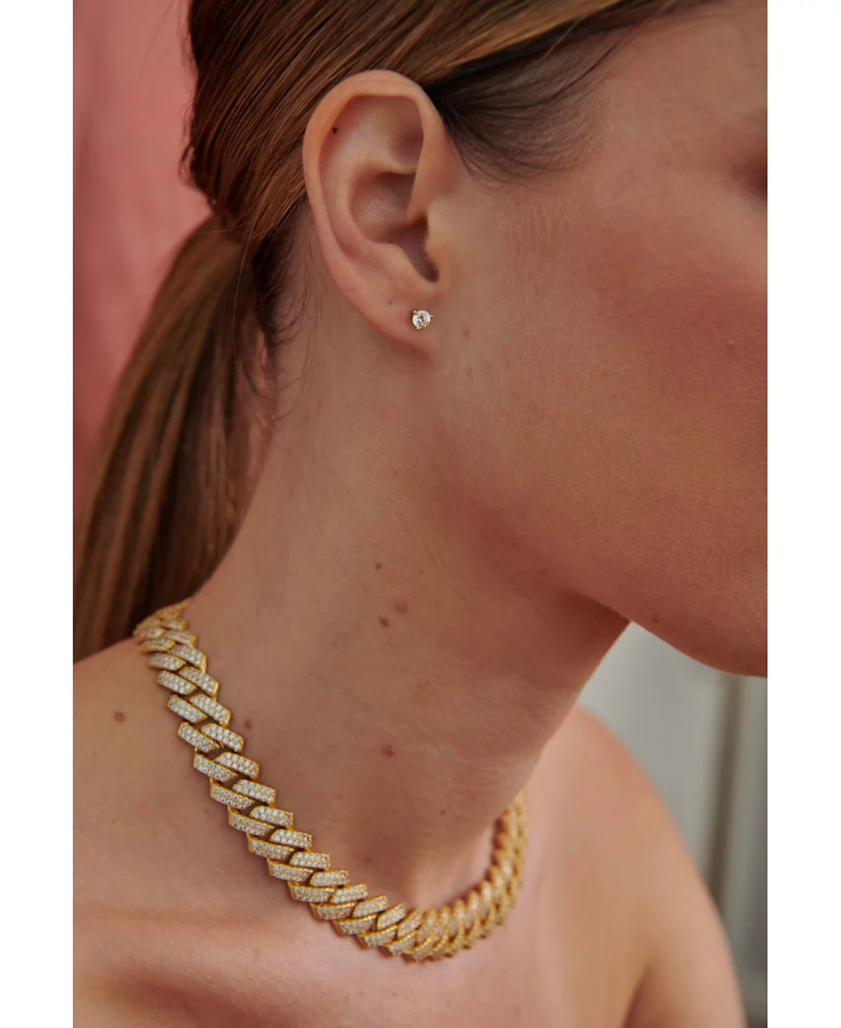 Широкое колье из коллекции Frosty Link от БРЕНДА OMA THE LABEL