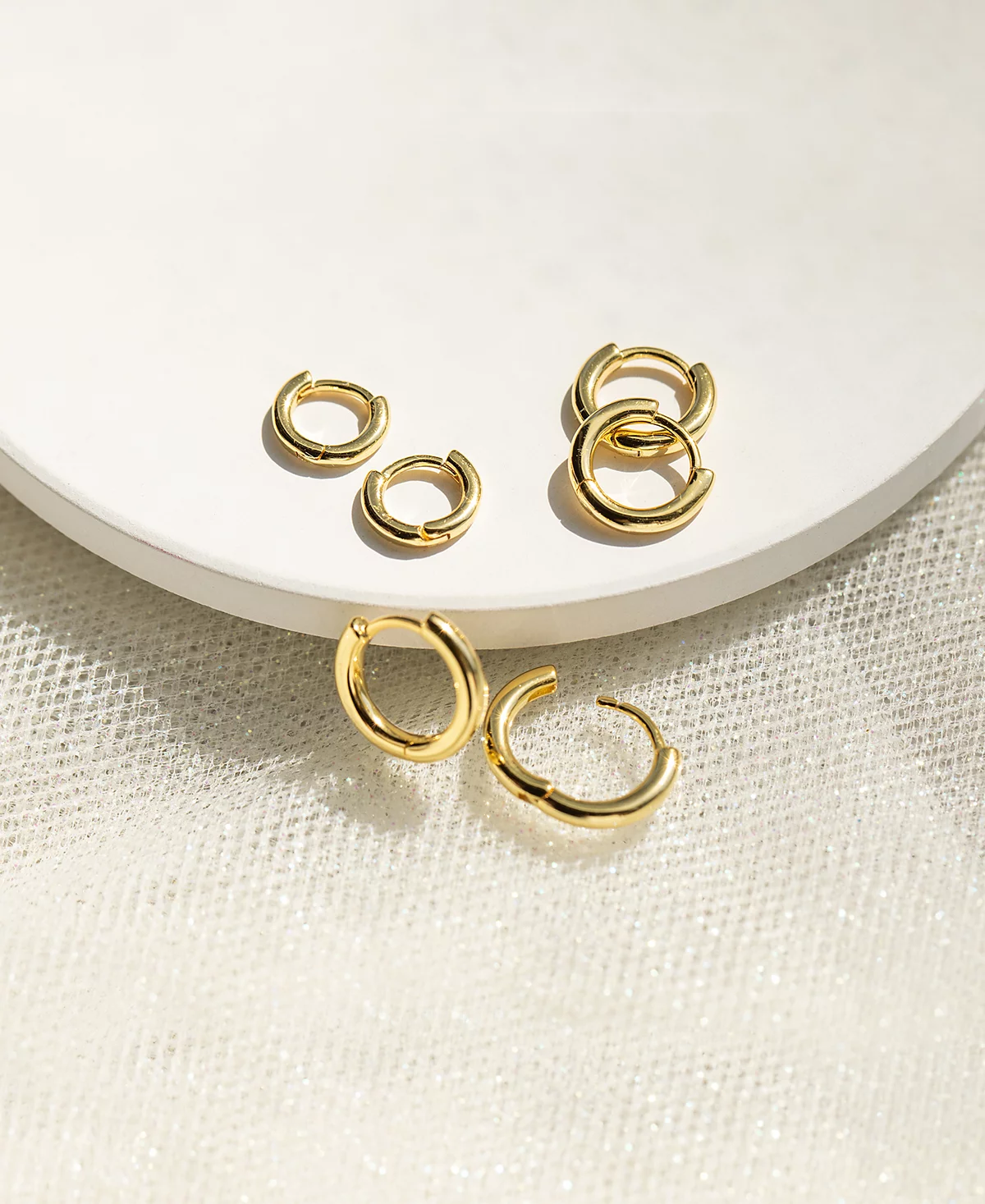 Набор сережек-обручей Girls Crew Angel City