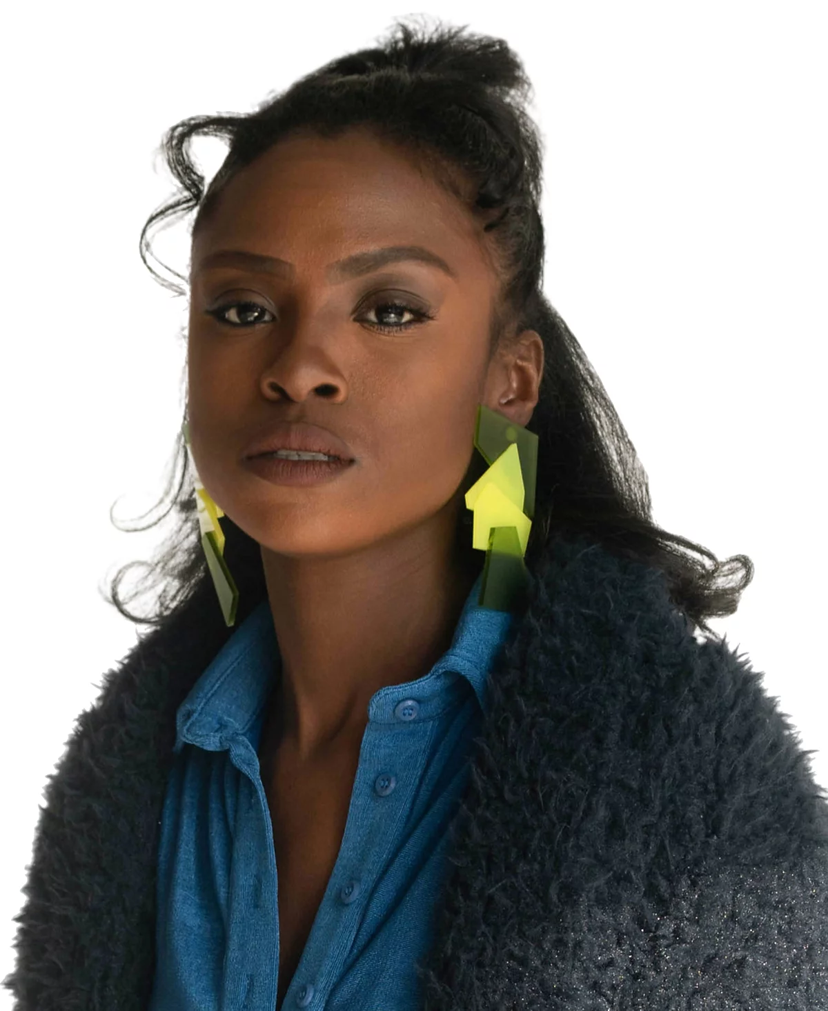 Шикарные дизайнерские серьги-капли Luvvy