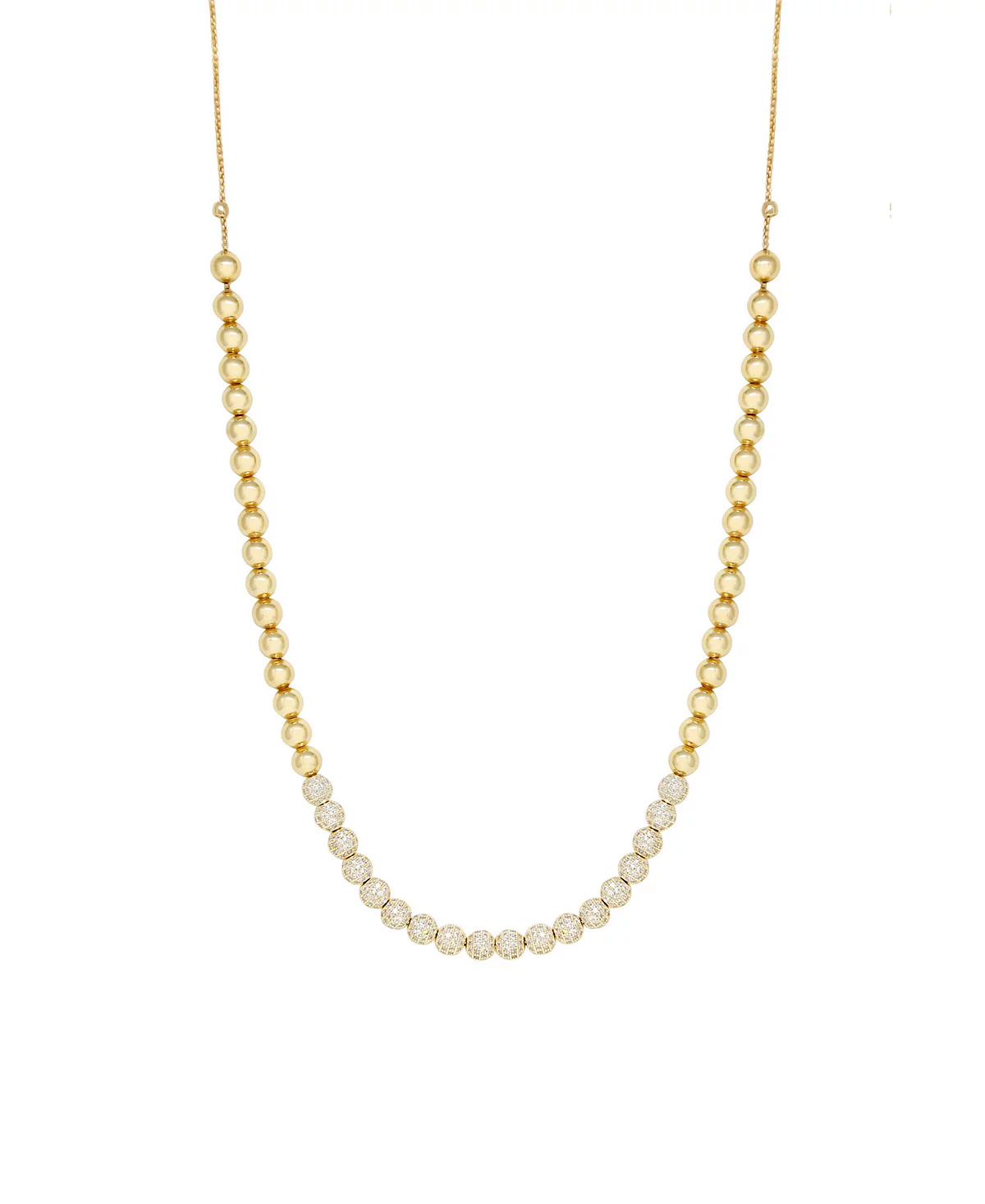 Ожерелье из бисера с покрытием из 18-каратного золота и фианитами Ettika Show Yourself 18090₽