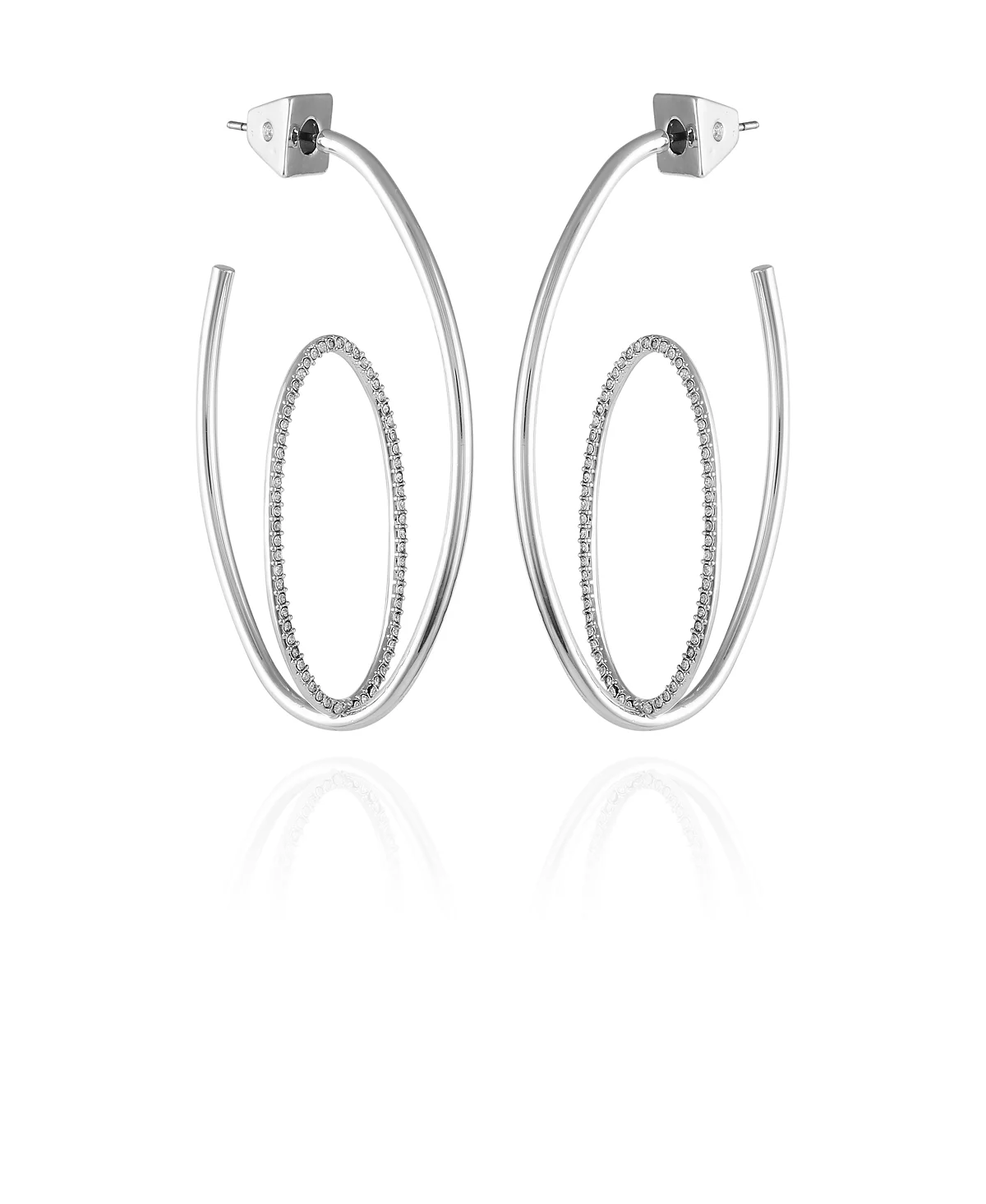 Серьги-кольца с двойным кольцом Vince Camuto Orbital 7990₽