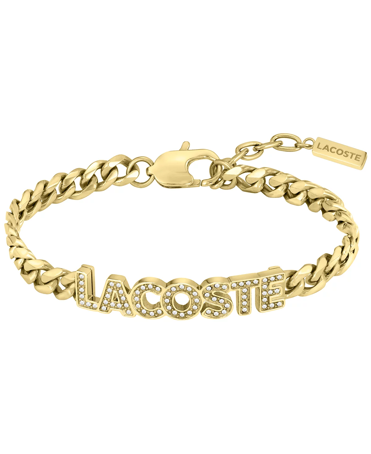 Браслет из хрусталя Lacoste золотого оттенка 21890₽