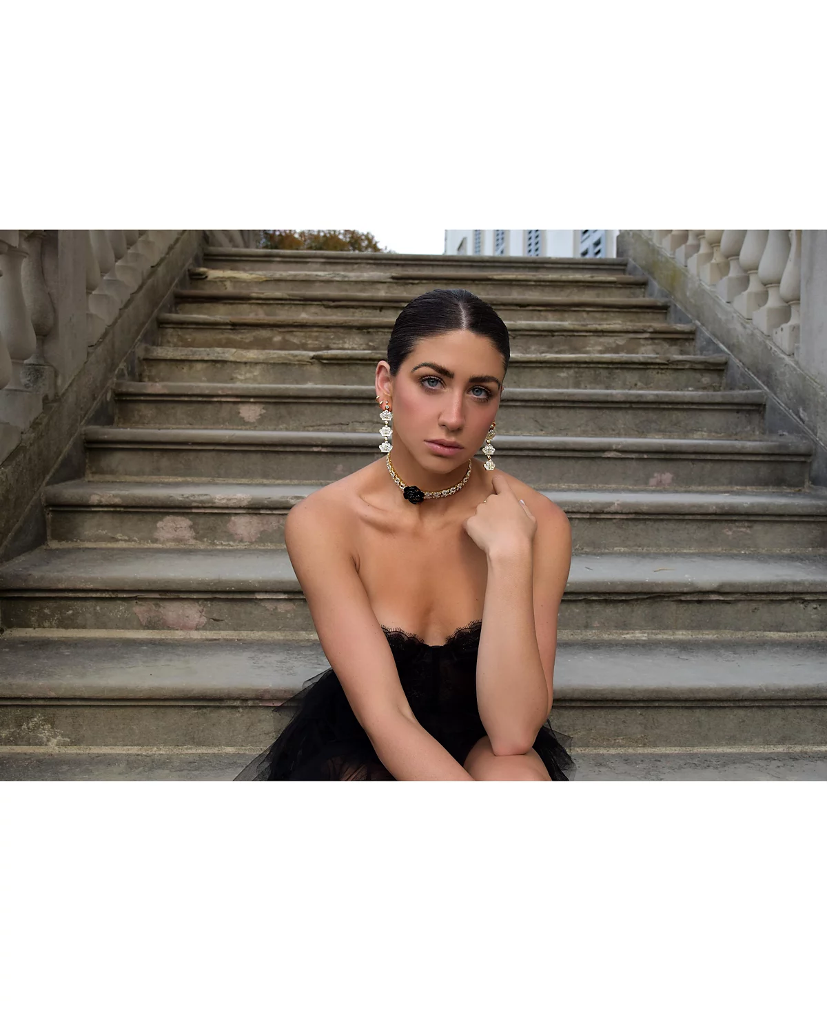 Латунные серьги-короны Heymaeve с платиновым покрытием