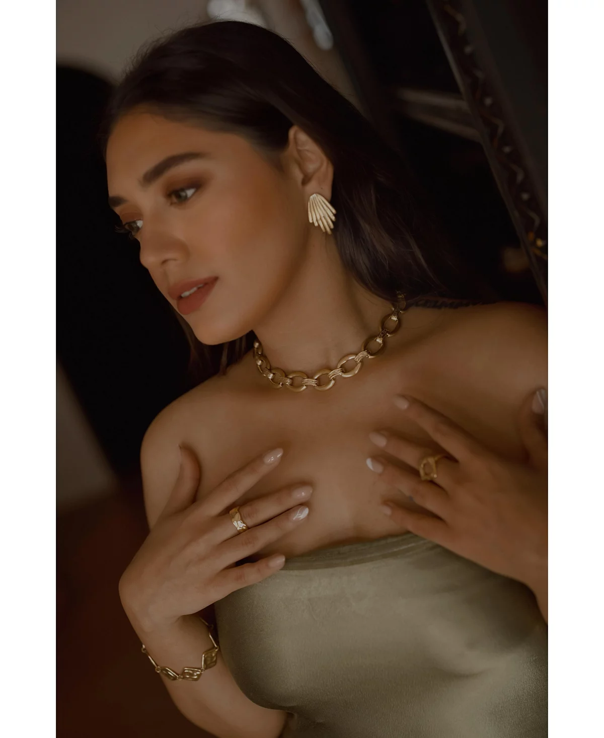 Модные серьги Heymaeve из нержавеющей стали с покрытием из 18-каратного золота