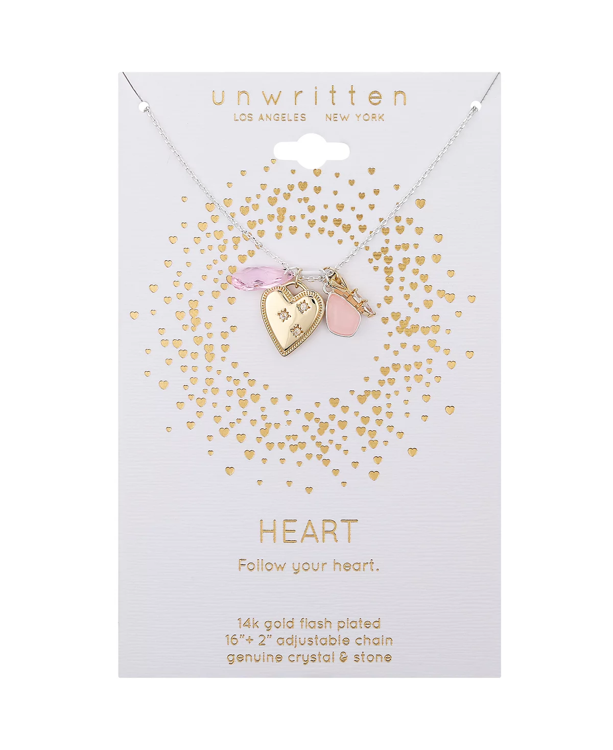 Ненаписанное ожерелье из нескольких камней в виде сердца и ключа 5690₽