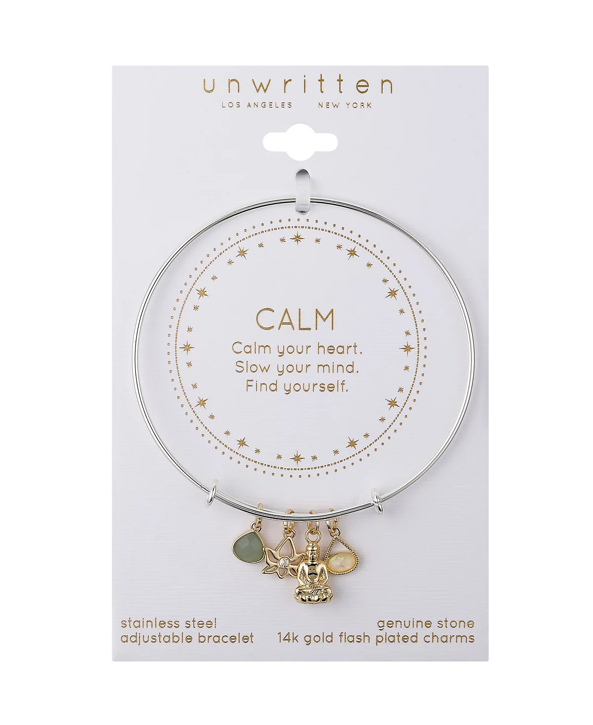 Неподписанная подлинная капля амазонита в форме слезинки цветок лотоса из кубического циркония и браслет Будды с позолотой 14 Карат 5090₽