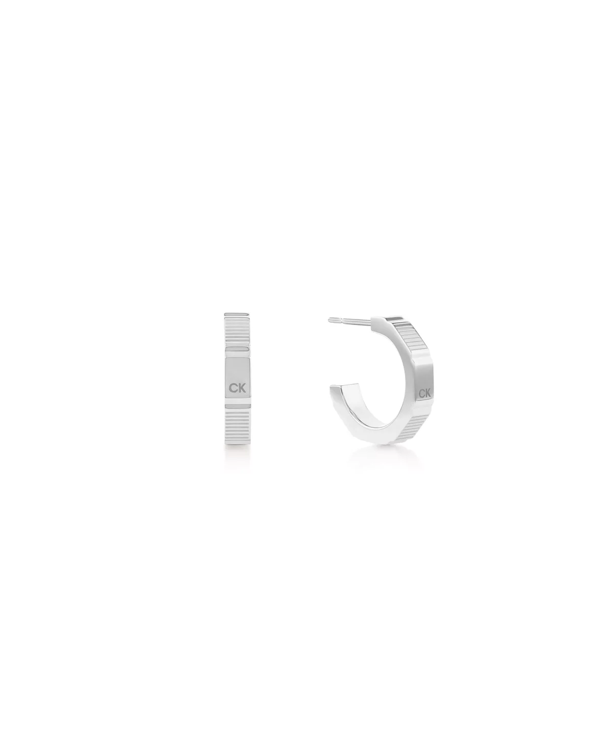 Серьги-кольца Calvin Klein из нержавеющей стали