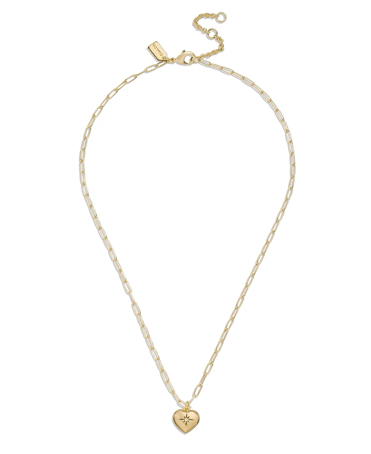 Культовый кулон в виде сердца из искусственного камня COACH с сердечным мотивом 18090₽